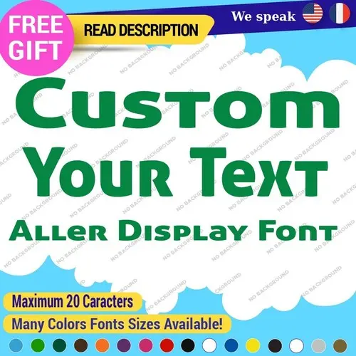 Custom Aller Display font
