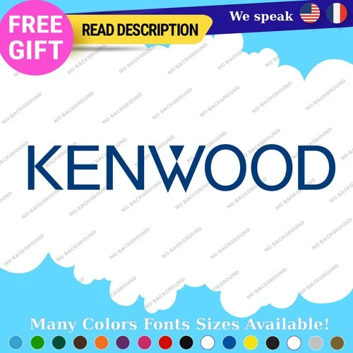 Fits Kenwood Decals Sticker Vinyl Music Car Audio Sound Speaker Stereo Amplifier