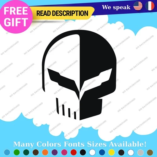 Fits Corvette Decals Stickers Vinyl Racing C7 C8 Stingray Z07 Jake Skull Sport