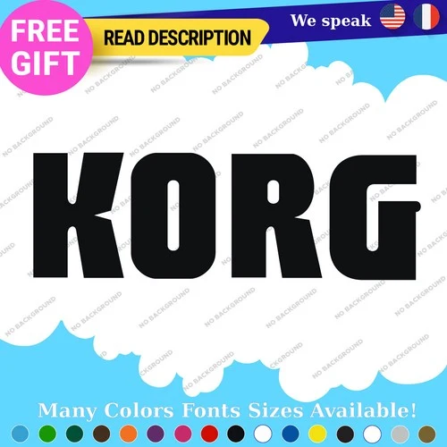 Fits Korg Keyboard Decals Stickers Vinyl Techno Dj Electric Piano Music Digital