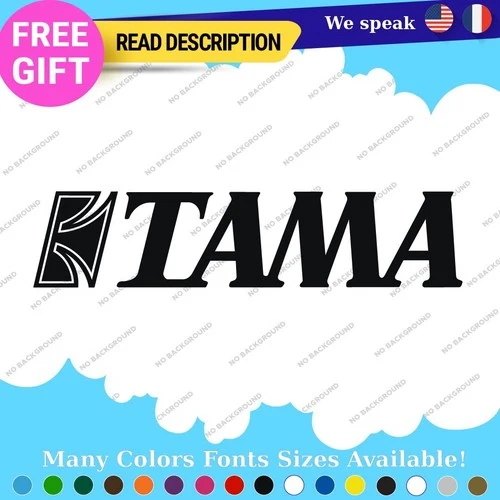 Fits Tama Decals Stickers Vinyl Bass Drum Drumming Music Band group replacement