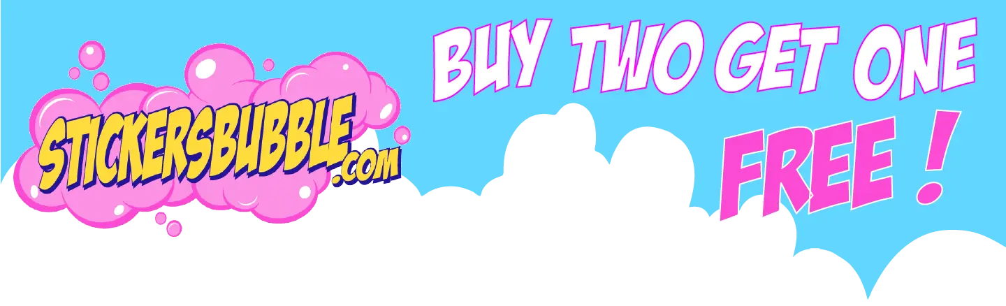 Stickersbubble.com Top Banner Stickers Decals Vinyl