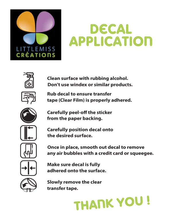 Application Stickersbubble Stickers Decals Vinyl Die cut