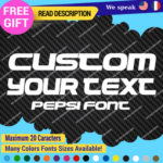 Custom Your Name Pepsi Fonts Stickers Decals Vinyl Customizable Monogram - Image 4