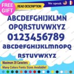 Custom Text Names Aller Display Sticker Decal Vinyl FontStyle Fonts Personalized - Image 2
