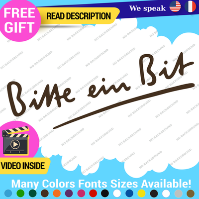 1-95 Germany Beer Bitte Ein Bit Stickers Decals Vinyl Bitburger Car Pils German Made - Image 1