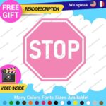 Stop Sign Stickers Vinyl Decals Laptop Store Windows Traffic Safety Warning - Image 6