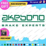Fits Akebono Brake Caliper Decal Sticker Vinyl JDM Wheel Rotor Experts Ceramic - Image 4