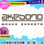 Fits Akebono Brake Caliper Decal Sticker Vinyl JDM Wheel Rotor Experts Ceramic - Image 8