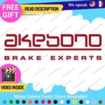 Fits Akebono Brake Caliper Decal Sticker Vinyl JDM Wheel Rotor Experts Ceramic