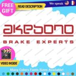 Fits Akebono Brake Caliper Decal Sticker Vinyl JDM Wheel Rotor Experts Ceramic - Image 2