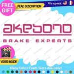 Fits Akebono Brake Caliper Decal Sticker Vinyl JDM Wheel Rotor Experts Ceramic - Image 4