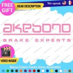 Fits Akebono Brake Caliper Decal Sticker Vinyl JDM Wheel Rotor Experts Ceramic - Image 5