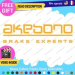 Fits Akebono Brake Caliper Decal Sticker Vinyl JDM Wheel Rotor Experts Ceramic - Image 3