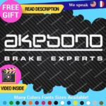 Fits Akebono Brake Caliper Decal Sticker Vinyl JDM Wheel Rotor Experts Ceramic - Image 4