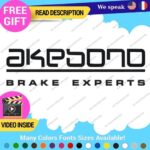 Fits Akebono Brake Caliper Decal Sticker Vinyl JDM Wheel Rotor Experts Ceramic - Image 5
