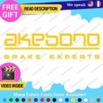 Fits Akebono Brake Caliper Decal Sticker Vinyl JDM Wheel Rotor Experts Ceramic - Image 6