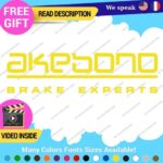 Fits Akebono Brake Caliper Decal Sticker Vinyl JDM Wheel Rotor Experts Ceramic - Image 7