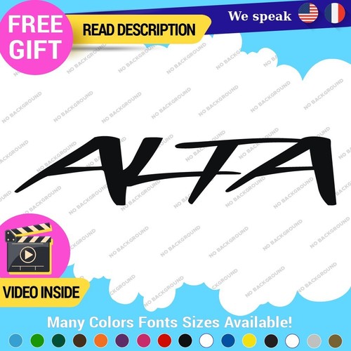 12-15698 Fits Alta Performance Sticker Vinyl Decal Mini Cooper Clubman Intake Air cooler - Image 1