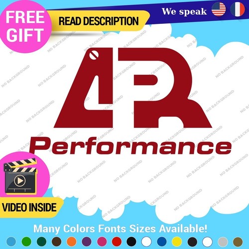 12-15929 Fits APR Performance Decals Stickers Vinyl Stage III Tuning JDM Motorsport ABS - Image 1