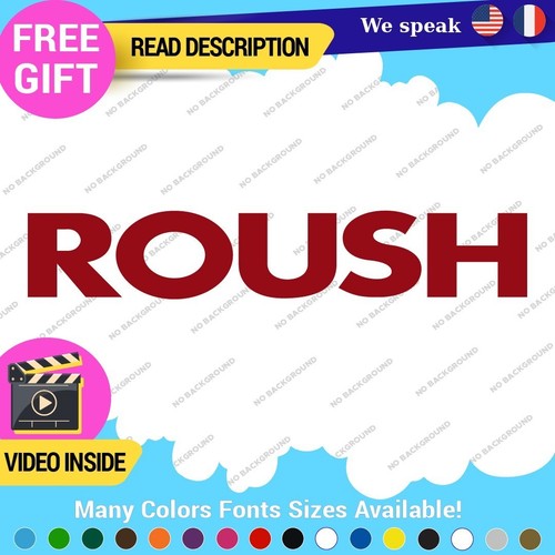 12-17575 Fits Roush Performance Decals Stickers Vinyl Tuning Racing JDM Ford Mustang Name - Image 1