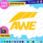 Fits AWE Tuning Decals Stickers Vinyl Exhaust Muffler Intake Life Foiler Coolers - Image 2