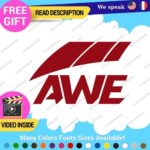 Fits AWE Tuning Decals Stickers Vinyl Exhaust Muffler Intake Life Foiler Coolers - Image 4