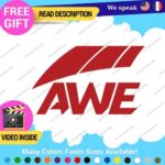 Fits AWE Tuning Decals Stickers Vinyl Exhaust Muffler Intake Life Foiler Coolers - Image 5