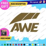 Fits AWE Tuning Decals Stickers Vinyl Exhaust Muffler Intake Life Foiler Coolers - Image 2