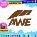 Fits AWE Tuning Decals Stickers Vinyl Exhaust Muffler Intake Life Foiler Coolers - Image 3