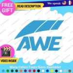 Fits AWE Tuning Decals Stickers Vinyl Exhaust Muffler Intake Life Foiler Coolers - Image 4