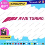 Fits AWE Tuning Decal Stickers Vinyl Exhaust Muffler Intake Left Foiler Coolers - Image 4