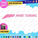 Fits AWE Tuning Decal Stickers Vinyl Exhaust Muffler Intake Left Foiler Coolers - Image 5