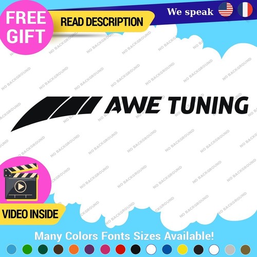 12-19367 Fits AWE Tuning Decal Stickers Vinyl Exhaust Muffler Intake Left Foiler Coolers - Image 1