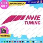 Fits AWE Tuning Decal Stickers Vinyl Exhaust Muffler Intake Foiler Coolers - Image 3