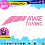 Fits AWE Tuning Decal Stickers Vinyl Exhaust Muffler Intake Foiler Coolers - Image 4