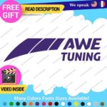 Fits AWE Tuning Decal Stickers Vinyl Exhaust Muffler Intake Foiler Coolers - Image 5