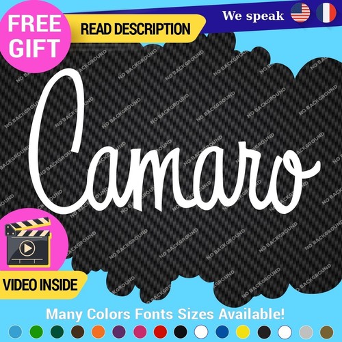 12-22583 Fits Camaro Decals Stickers Vinyl Chevrolet Z28 RS Chevy Corvette LSX SS Script - Image 1