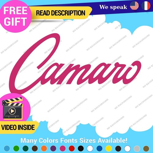 12-23054 Fits Camaro Decals Stickers Vinyl Chevrolet Z28 RS Chevy Corvette LSX SS Script - Image 1