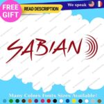 Fits Sabian Cymbals Decals Stickers Vinyl Music Drum Bass Band Pearl Head Rock - Image 5