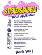 Extra Large Custom Text Name Courier New Font Lettering Decals Vinyl Stickers - Image 5