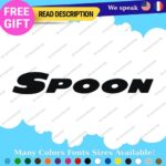 Fits Spoon Sport Decal Stickers Vinyl Honda Civic JDM Tuning Wheel Turbo Rim Mag - Image 2