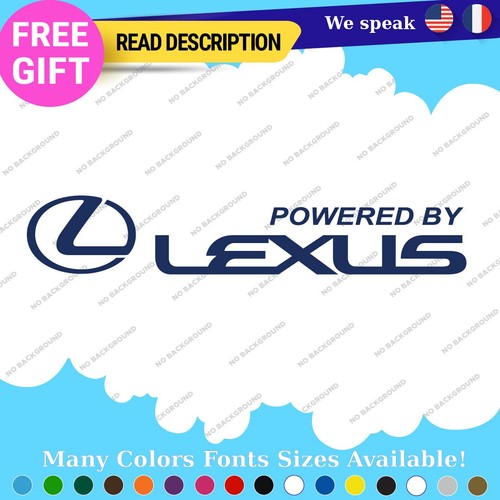 12-23210 Fits Powered Lexus Decals Stickers Vinyl Sport Racing Car Emblem Truck Race SUV - Image 1