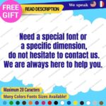 Extra Large Custom Text Name Cowboy Sign Font Lettering Decals Vinyl Stickers - Image 3