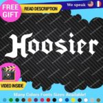 Fits Hoosier Tires Decal Sticker Vinyl Kart Mx Slick Mag Rims Drag Radial Tu...