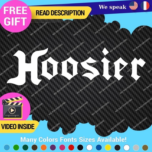 12-8527 Fits Hoosier Tires Decal Sticker Vinyl Kart Mx Slick Mag Rims Drag Radial Tu... - Image 1