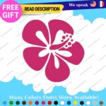 Fits Aloha Flower Sticker Hawaii Hibiscus Decal Vinyl STICKER Surfing Vintage - Image 12