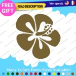 Fits Aloha Flower Sticker Hawaii Hibiscus Decal Vinyl STICKER Surfing Vintage - Image 24