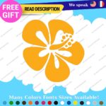 Fits Aloha Flower Sticker Hawaii Hibiscus Decal Vinyl STICKER Surfing Vintage - Image 4