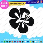 Fits Aloha Flower Sticker Hawaii Hibiscus Decal Vinyl STICKER Surfing Vintage - Image 6